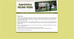 Desktop Screenshot of apartmany-hojnavoda.cz